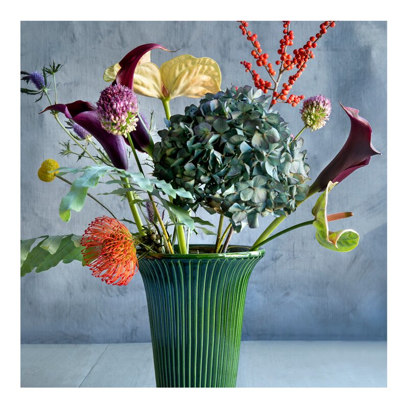 Daisy vase 12 cm grønn emerald
