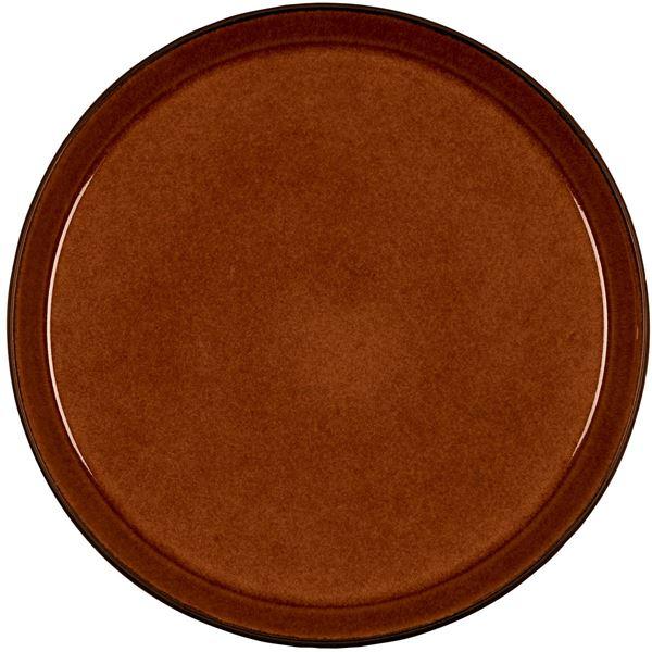 Gastro tallerken 27 cm svart/amber