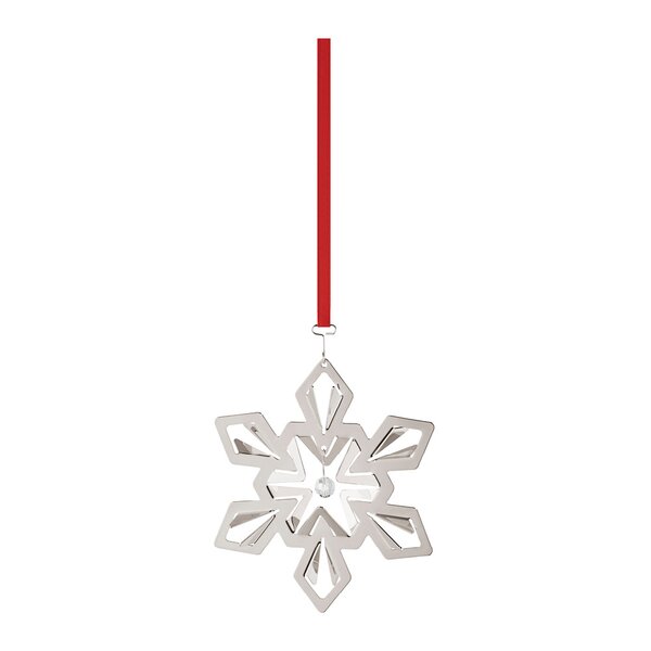 Jul 2024 ornament snøfnugg sølv