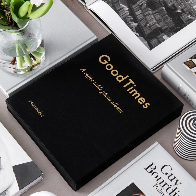 Fotoalbum good times svart