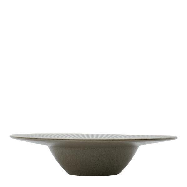 Pleat pastatallerken 26 cm grå/brun