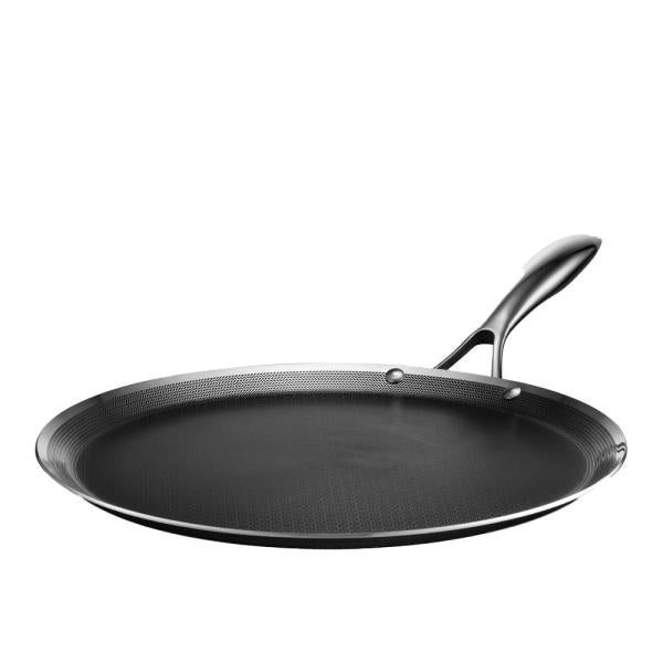 Hybrid pannekakepanne 30 cm sølv/svart