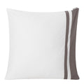 Hotel contrast putevar bomullssateng 65x65 cm hvit/charcoal