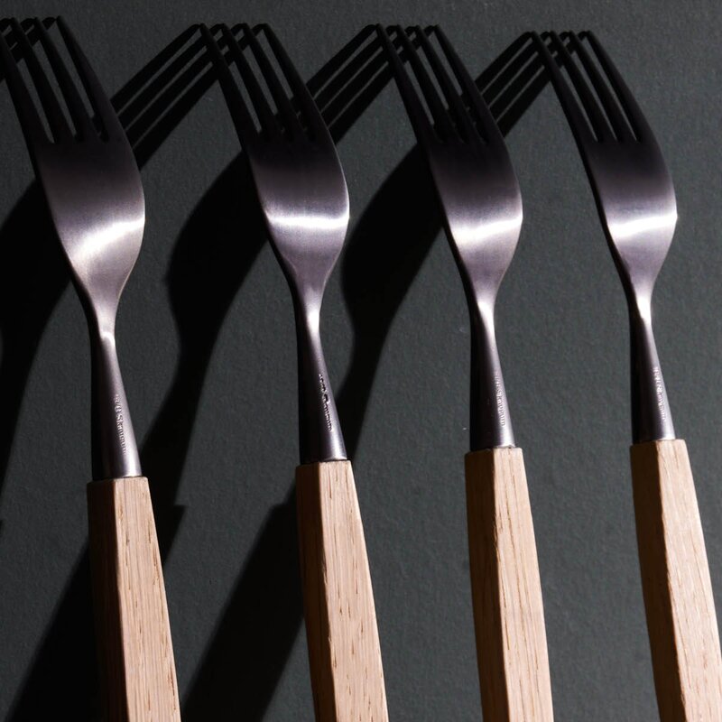 Gaffel 21 cm teak