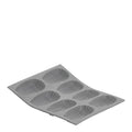 Elastomoule bakeorm for 8 stk madeleine grå