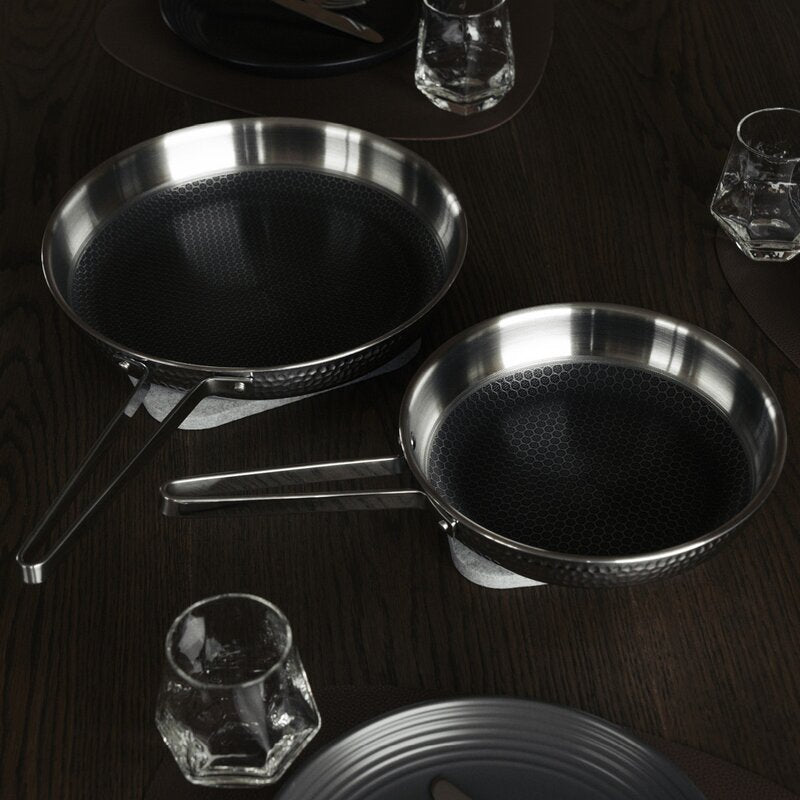 Korma stekepanne 22 cm hamret polert stål