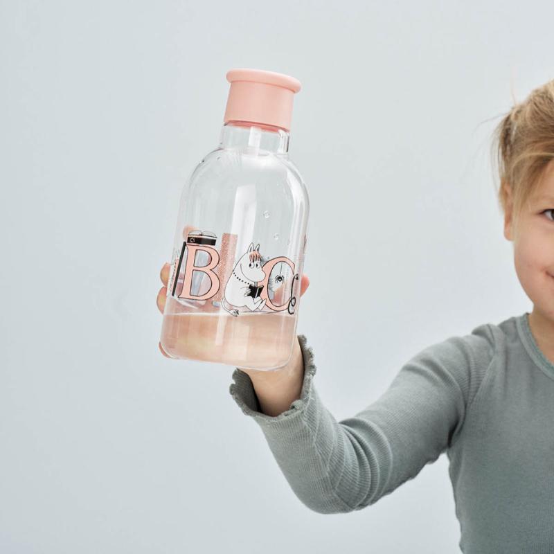 Moomin ABC DRINK-IT vannflaske 0,5L salmon