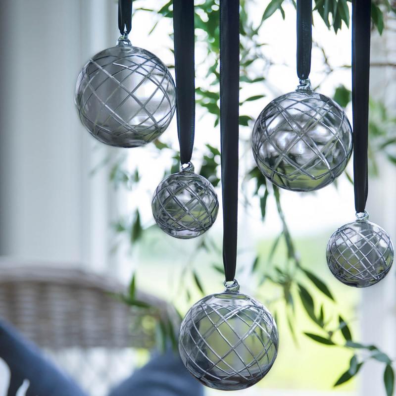 Lux dekorkule 8 cm liten koks