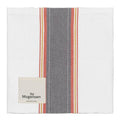 Tøyserviett 55x55 cm large stripes hvit