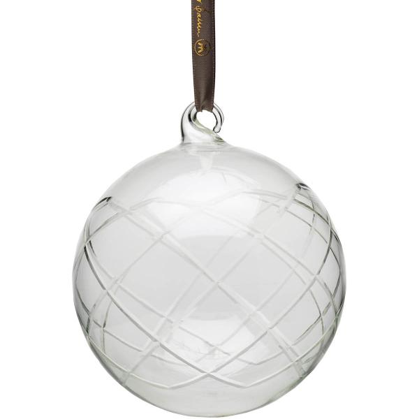 Lux dekorkule 12 cm klar