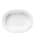 Oval dypt serveringsfat 25 cm hvit