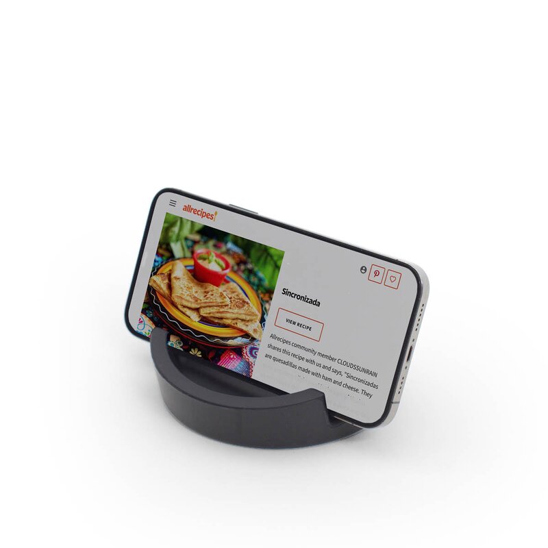 Kokebokstativ til nettbrett/mobil 11,4 cm svart