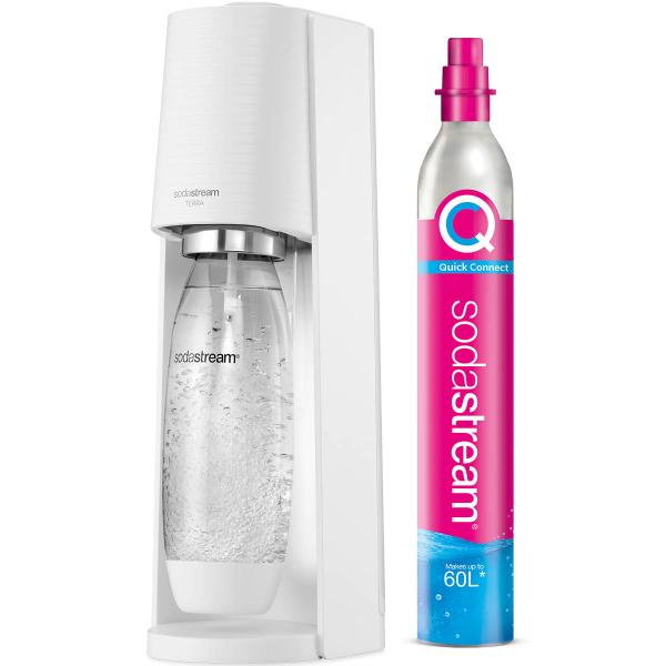 Terra™ Kullsyremaskin inkl. kullsyresylinder 43,7 cm hvit