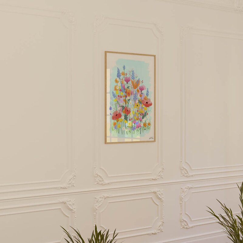 Anna Thomsen poster 50x70 cm field of flowers no3