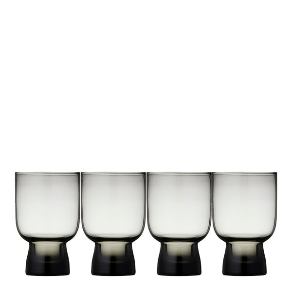 Sorrento vannglass 30 cl 4 stk smoke