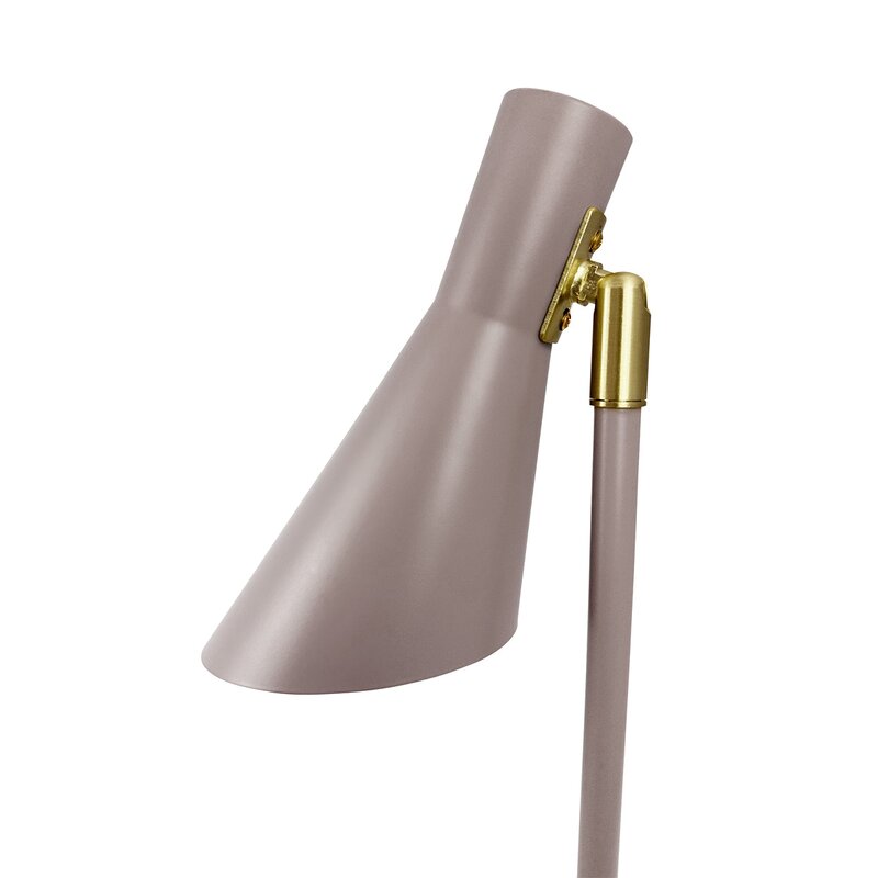 DL12 mini bordlampe 39,5 cm beige/messing