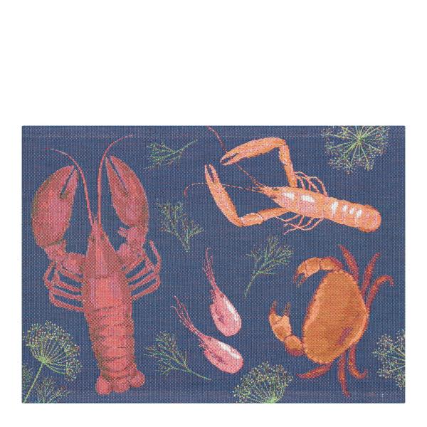 Skaldjursfest bordbrikke 35x48 cm