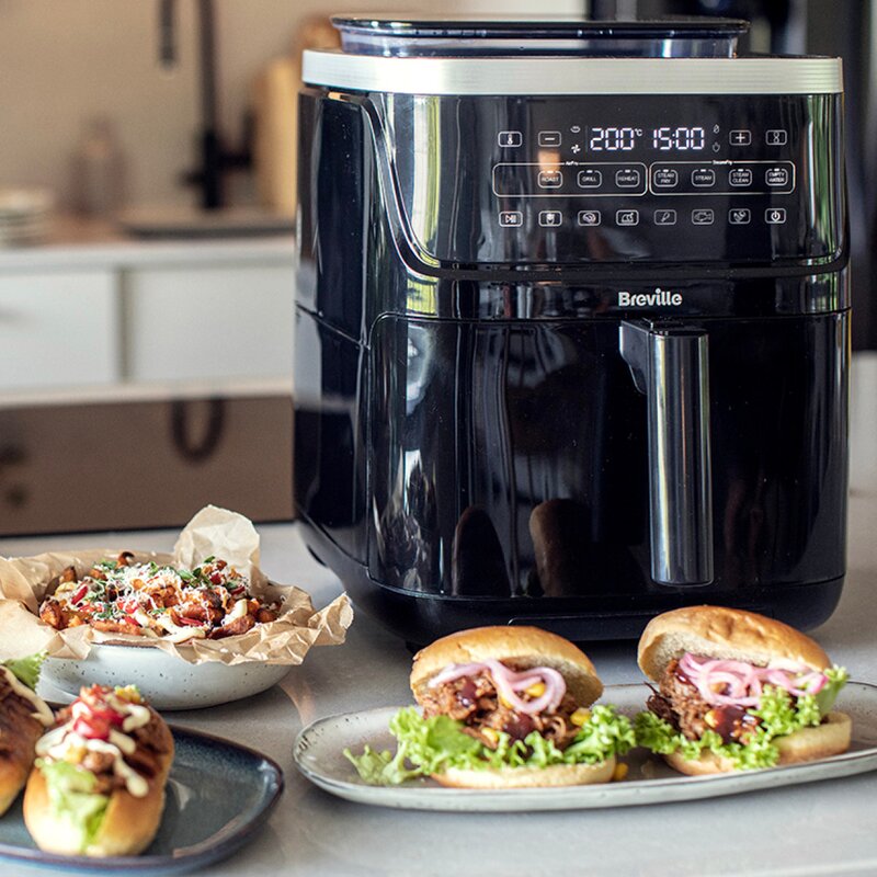 Halo steam airfryer 7,5L svart