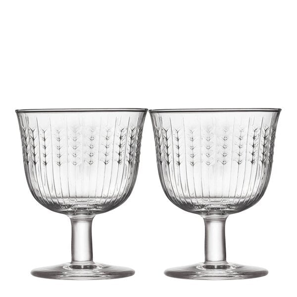 Swedish Grace glass på stett 28 cl 2 stk klar