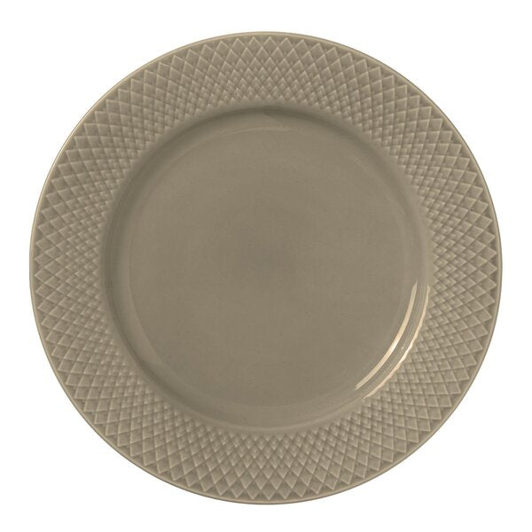 Rhombe Earth tallerken 23 cm clay