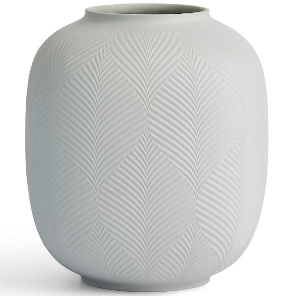 Jasper Folia rund vase 22,5 cm duegrå