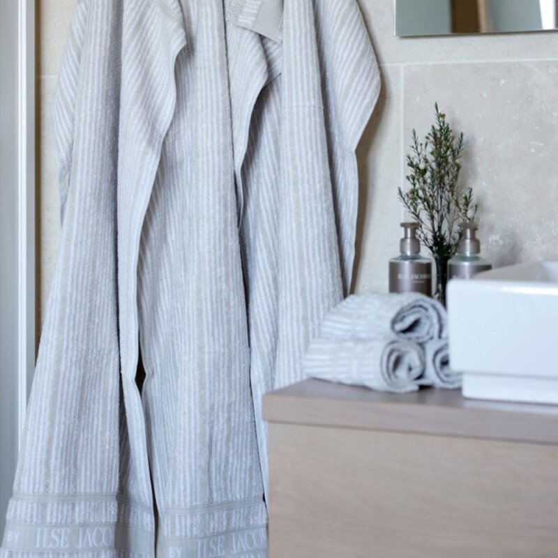 Bath Collection håndkle 50x100 cm 2 stk sand beige stripes