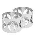 Hilke x Mummi serviettringer 5 cm 2 stk Mummitrollet nikkelbelagt messing