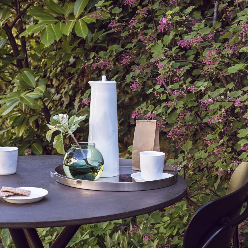 Thermodan termokopp med tallerken 12 cl hvit
