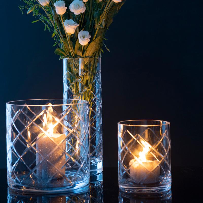 Skyline Lux clear vase 30 cm