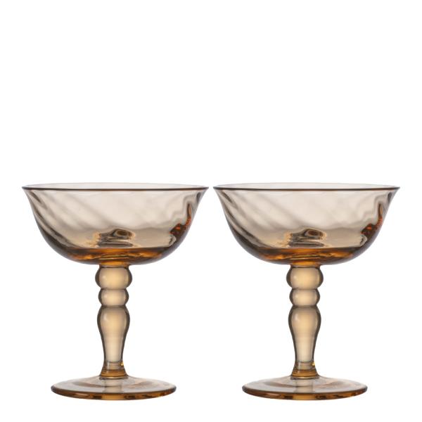 Opacity italiensk champagneglass 15 cl 2 stk fersken