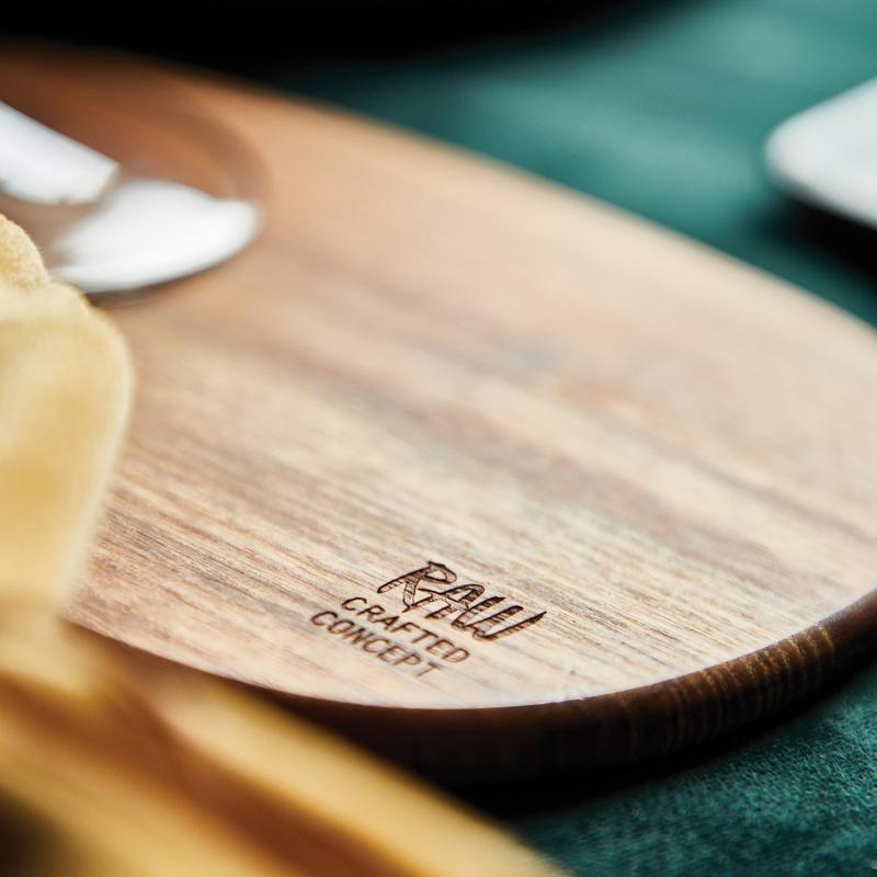 RAW Teak smørebrikker 19x14x1 cm 2 stk
