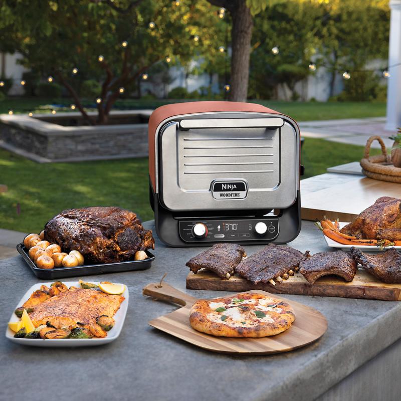 Woodfire elektrisk grill 2400W
