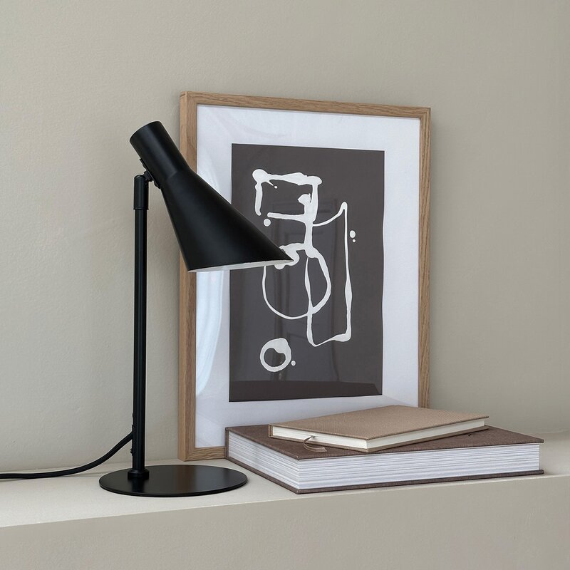DL12 mini bordlampe 39,5 cm svart