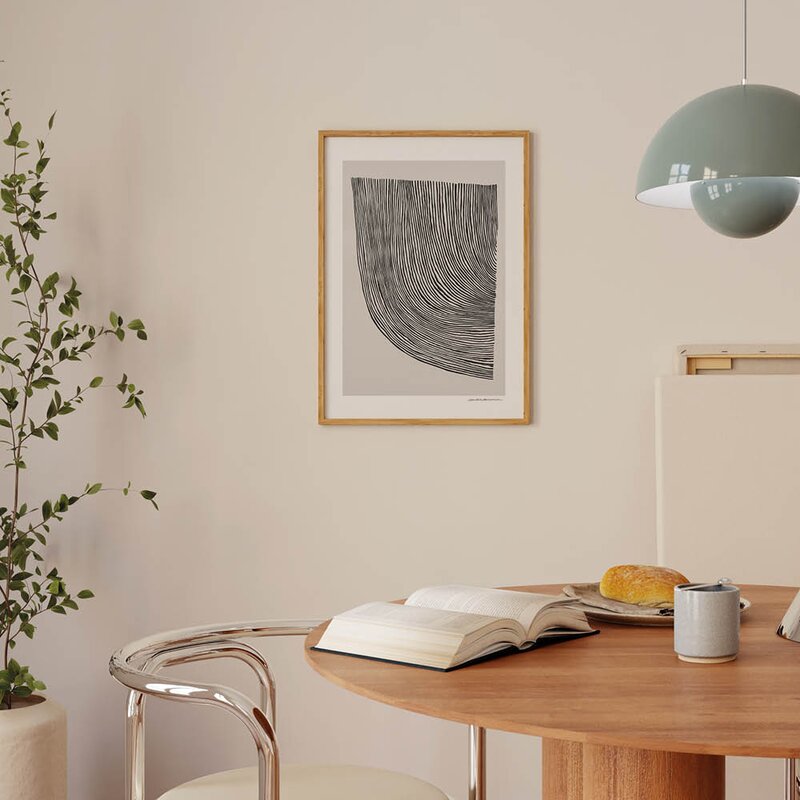 The Poster Club x Leise Dich Abrahamsen poster 30x40 cm curves black