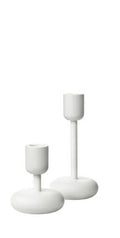 Nappula lysestake 2 stk 107 + 183mm hvit