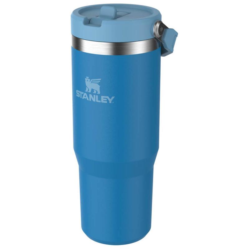 Iceflow flip straw tumbler termoflaske 0,89L asurblå