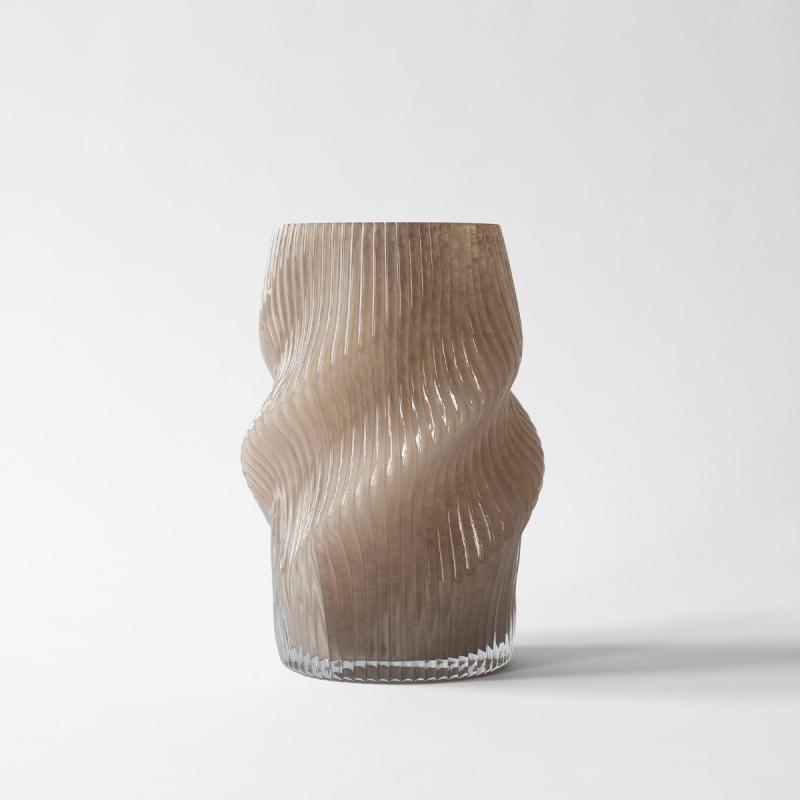Fano vase 25 cm taupe