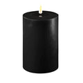 LED kubbelys 10x15 cm svart