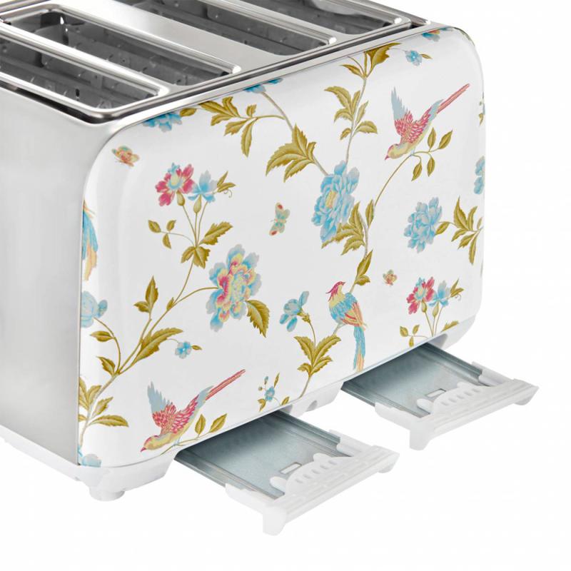 Elveden brødrister 4 skiver white/silver