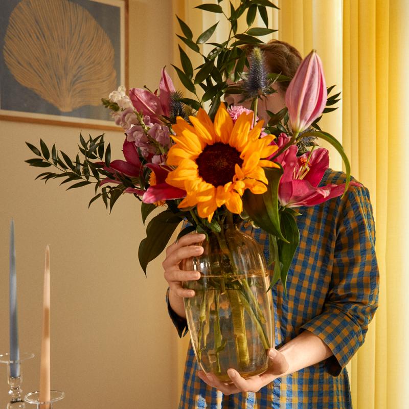 Primula vase 25,5 amber