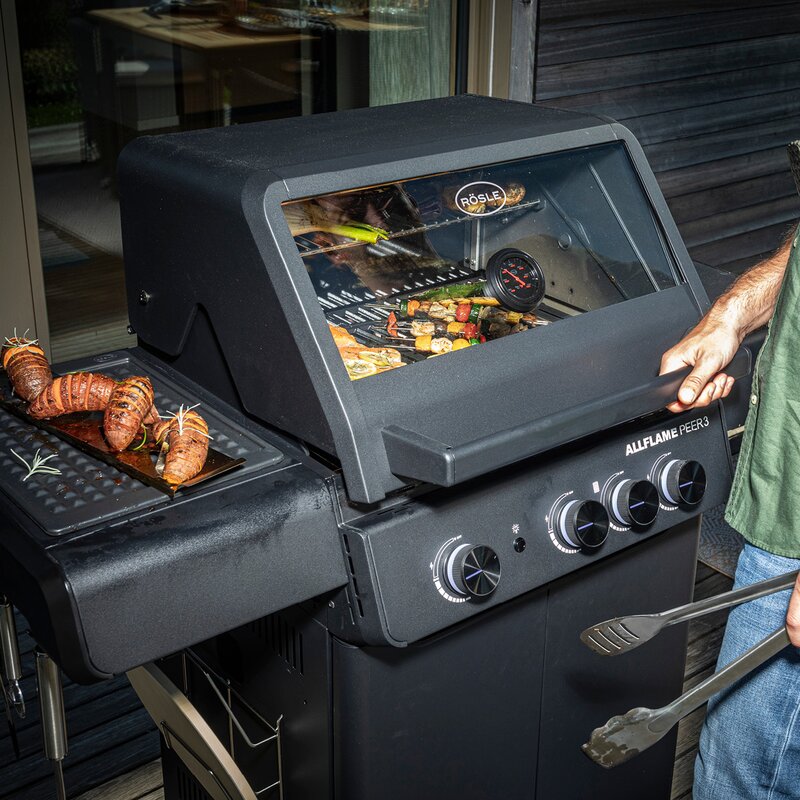 AllFlame Peer 3 gassgrill 13500W svart