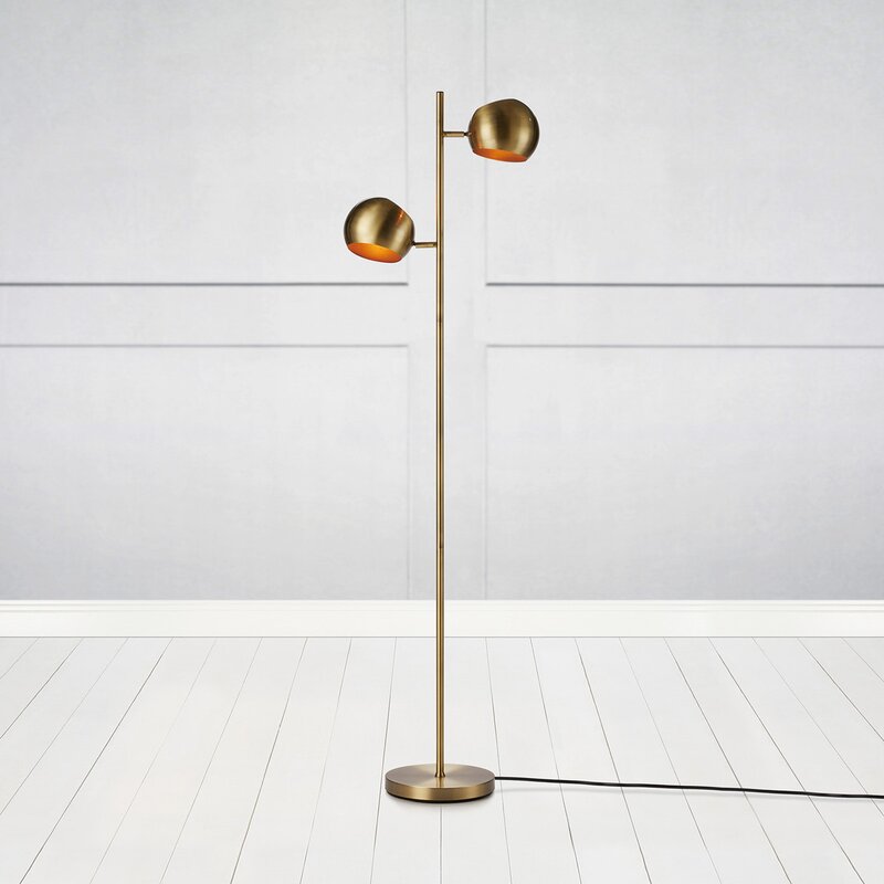 Edgar gulvlampe 145 cm antik