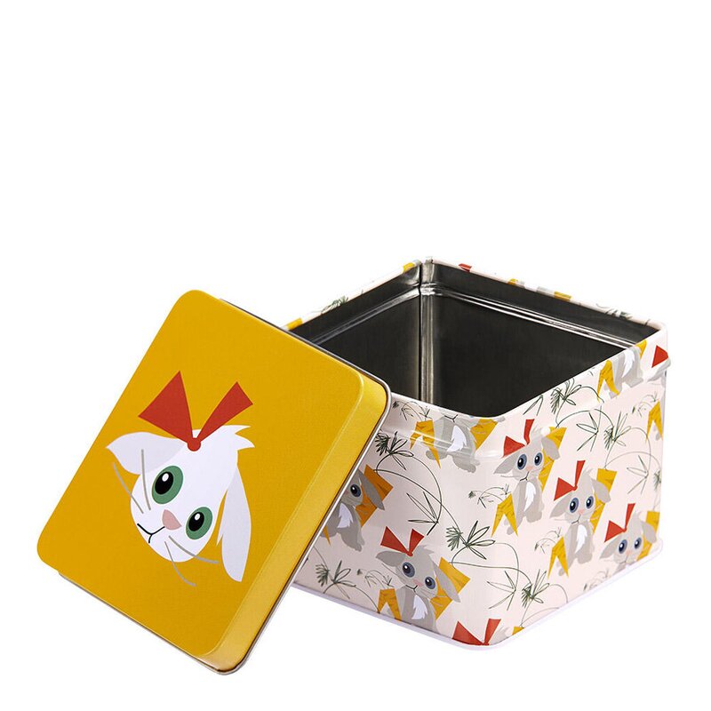 Kanin matboks 8x10 cm gul