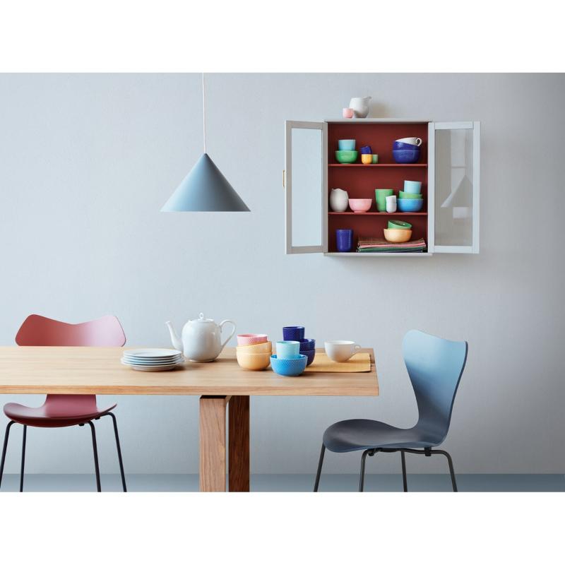 Herringbone brikke blå
