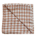 Serviett 45x45 cm gingham biscuit