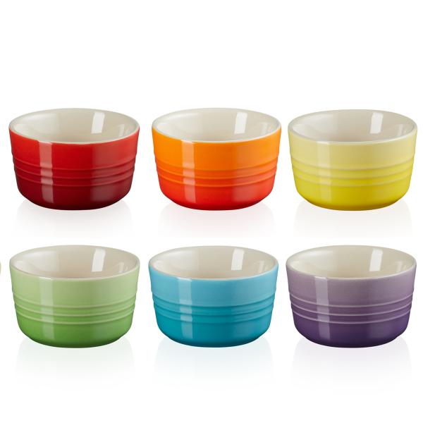 Rainbow ramekin mini 6 stk