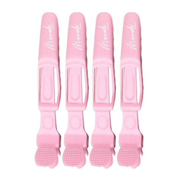 Grip hårklype 4 stk rosa