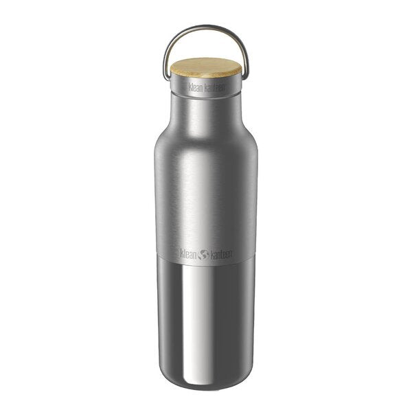 Insulated Reflect termoflaske 0,47L med bambuslokk børstet stål