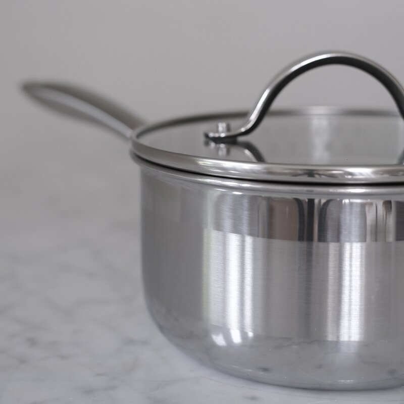 Optimal kasserolle m/keramisk belegg 1,5L blank