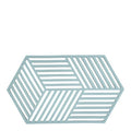 Hexagon bordskåner 24 cm fog blue